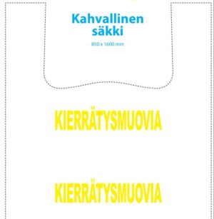 Bag for plastic collection - 240L - 850 x 1600 x 0,055 mm