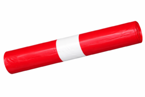 Garbage bag roll - 75 L - 650 x 900 x 0,03 mm - red