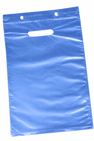 Plastkasse - 250 x 350+25B x 0,04 mm - blå