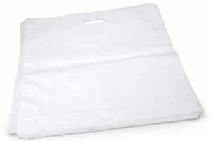 Carrier bag 400 x 500+50PV x 0,05 mm, white, custom print